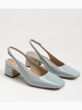 Sam Edelman Terra Slingback Pump, Size 9, Seafoam Blue